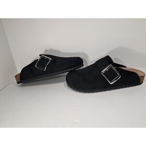 Madden Girl Prim Black Slip-On Clogs Size 7.5